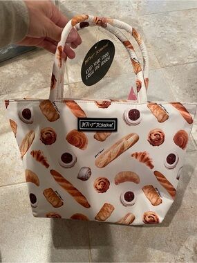 NWT Betsey Johnson Bread and Pastry Themed Insulated Lunch Bag